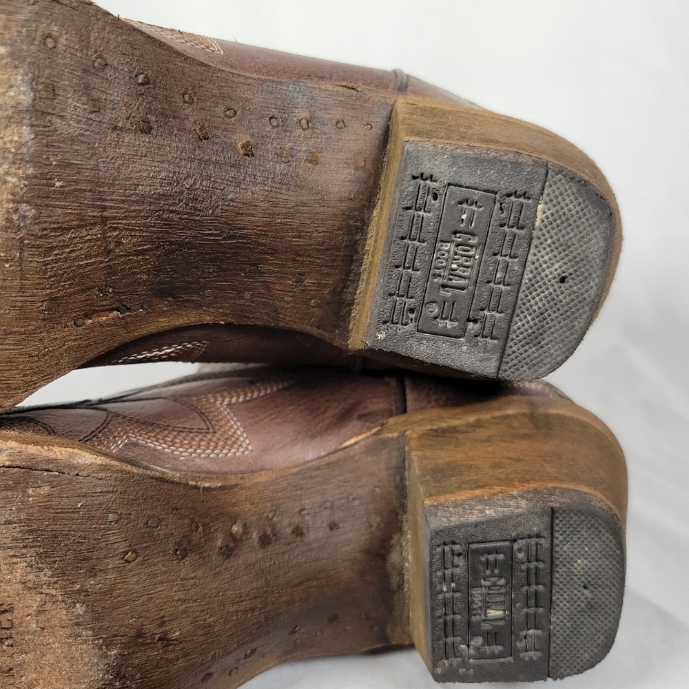Corral Brown Western Leather Boots - Picture 12 of 16